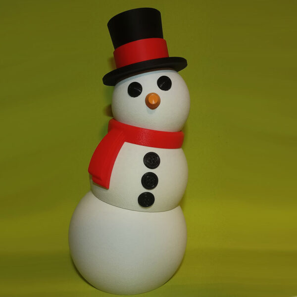 rdecklobuk3 Snežak s klobukom - 42cm