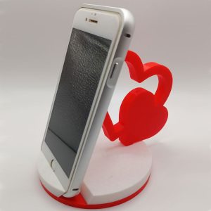 Namizno stojalo za telefon Srce