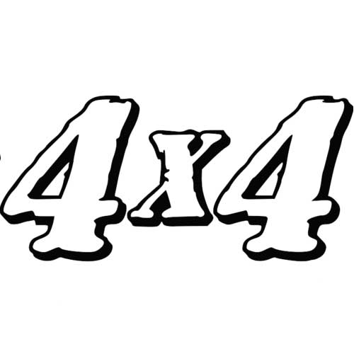 Nalepka 4x4